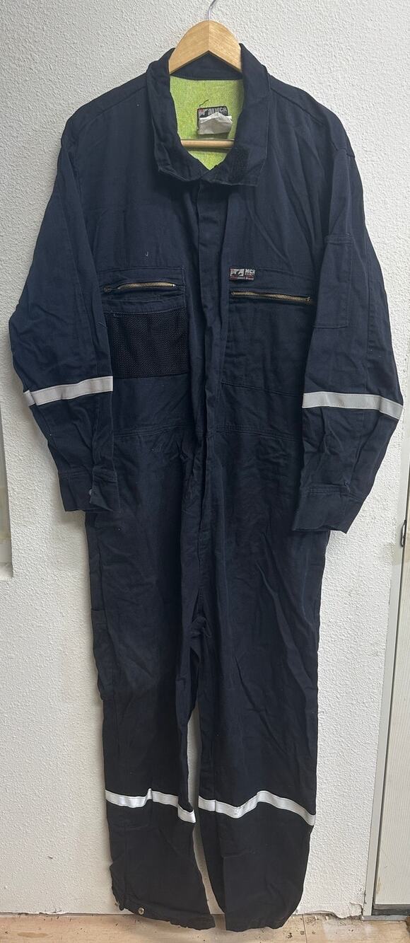 MCR Safety Summit Breeze FR Coveralls CAT2 Navy Size 56R Reflective Workwear